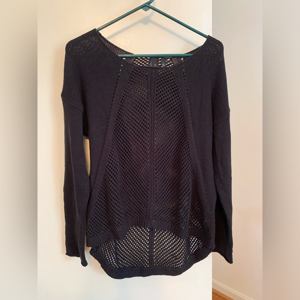Will Smith, Black Chunky Knit Sweater, Size L.